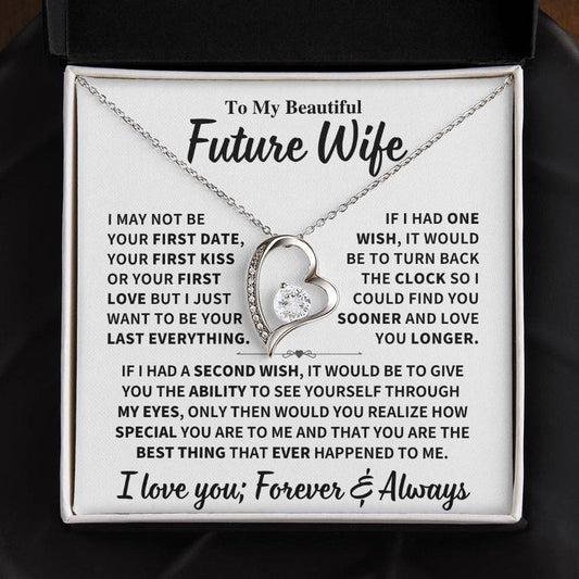 Future Wife Gift, "Best Thing That Ever Happened To me" Heart Necklace
